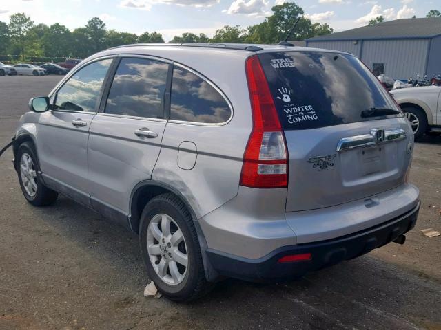 5J6RE38789L022989 - 2009 HONDA CR-V EXL SILVER photo 3