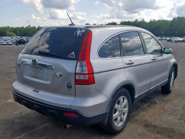 5J6RE38789L022989 - 2009 HONDA CR-V EXL SILVER photo 4