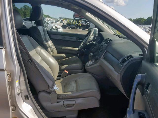 5J6RE38789L022989 - 2009 HONDA CR-V EXL SILVER photo 5