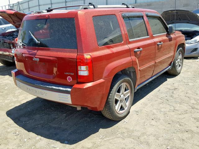 1J8FT48W67D398263 - 2007 JEEP PATRIOT LI MAROON photo 4