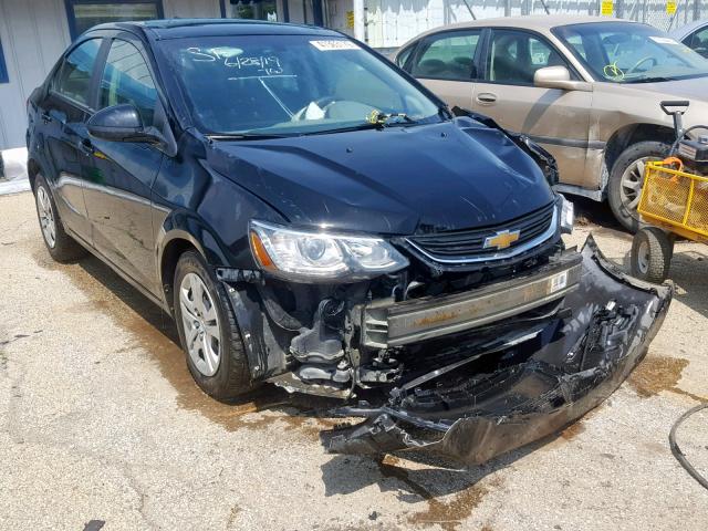 1G1JB5SH7H4126898 - 2017 CHEVROLET SONIC LS BLACK photo 1