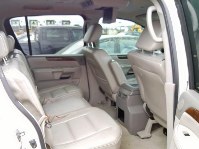 5N1BA0NDXAN620212 - 2010 NISSAN ARMADA SE WHITE photo 6