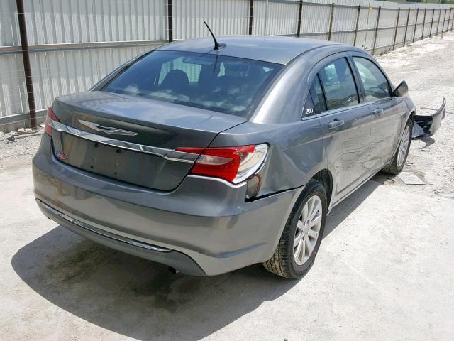 1C3CCBBB1DN540033 - 2013 CHRYSLER 200 TOURIN GRAY photo 4