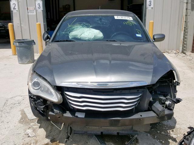 1C3CCBBB1DN540033 - 2013 CHRYSLER 200 TOURIN GRAY photo 9