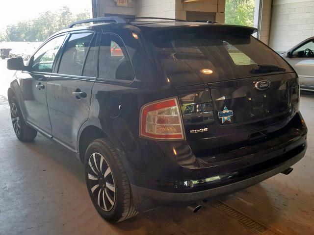 2FMDK48CX8BA11692 - 2008 FORD EDGE SEL BLACK photo 3