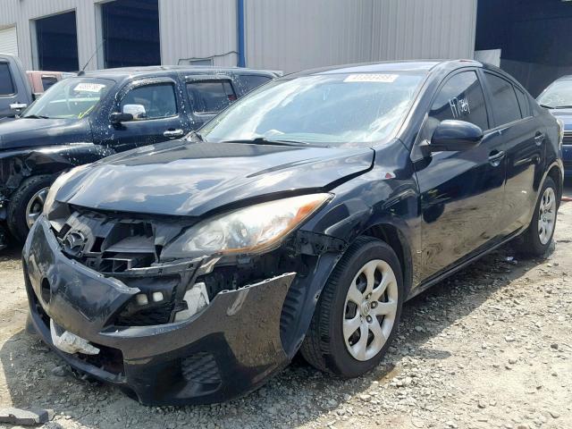 JM1BL1U72D1715696 - 2013 MAZDA 3 I BLACK photo 2