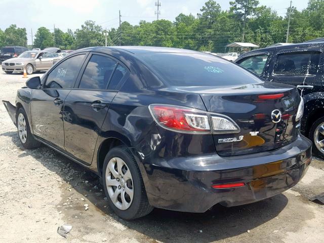 JM1BL1U72D1715696 - 2013 MAZDA 3 I BLACK photo 3