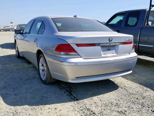 WBAGN63432DR05925 - 2002 BMW 745 LI SILVER photo 3