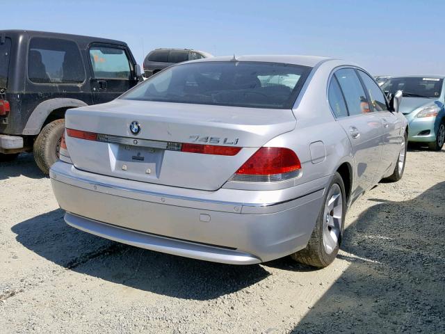 WBAGN63432DR05925 - 2002 BMW 745 LI SILVER photo 4