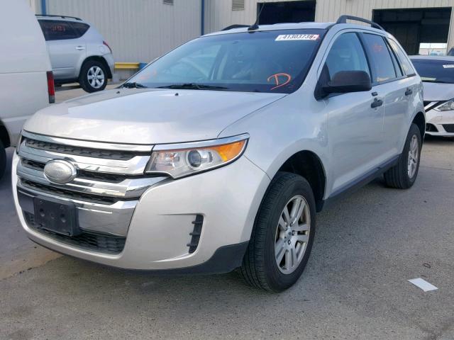 2FMDK3GC1DBA17127 - 2013 FORD EDGE SE GRAY photo 2