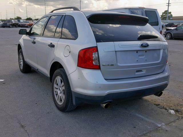 2FMDK3GC1DBA17127 - 2013 FORD EDGE SE GRAY photo 3