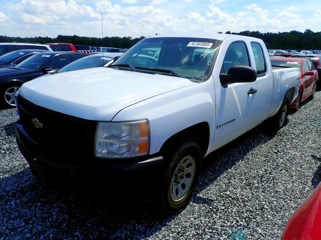 1GCEK19027Z598543 - 2007 CHEVROLET SILVERADO WHITE photo 2