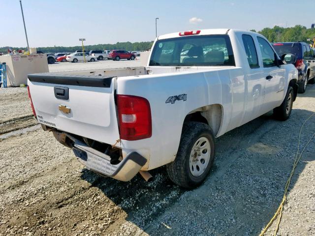 1GCEK19027Z598543 - 2007 CHEVROLET SILVERADO WHITE photo 4