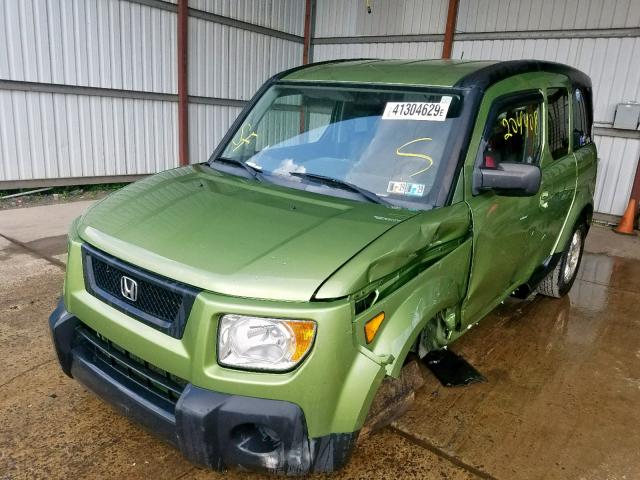 5J6YH28736L021208 - 2006 HONDA ELEMENT EX GREEN photo 2