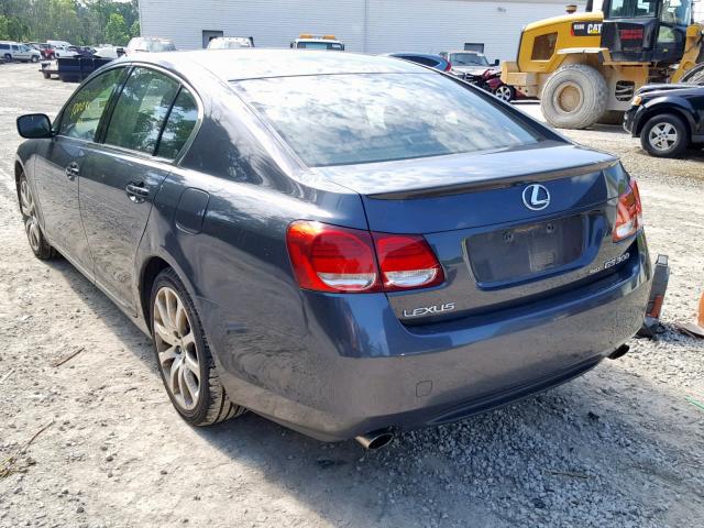 JTHCH96SX60018337 - 2006 LEXUS GS 300 GRAY photo 3