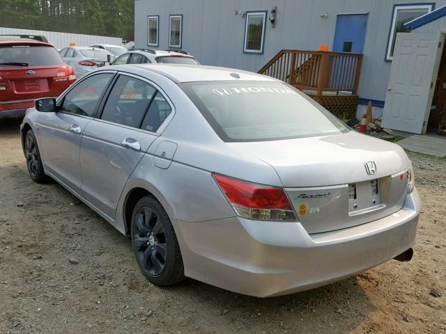 1HGCP25818A023748 - 2008 HONDA ACCORD EXL SILVER photo 3