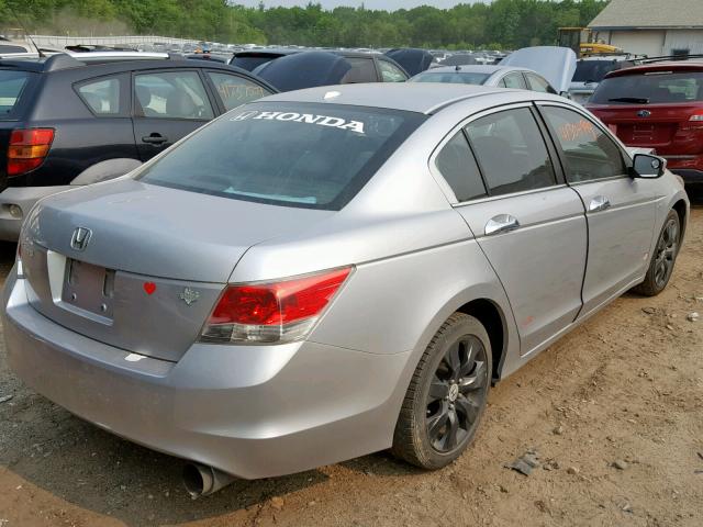 1HGCP25818A023748 - 2008 HONDA ACCORD EXL SILVER photo 4