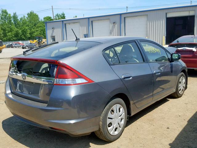 JHMZE2H34CS006300 - 2012 HONDA INSIGHT GRAY photo 4