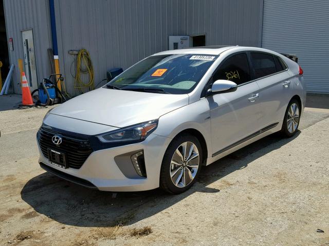 KMHC85LC4HU023953 - 2017 HYUNDAI IONIQ LIMI SILVER photo 2