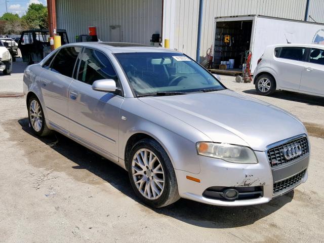 WAUAF78E38A159206 - 2008 AUDI A4 2.0T SILVER photo 1