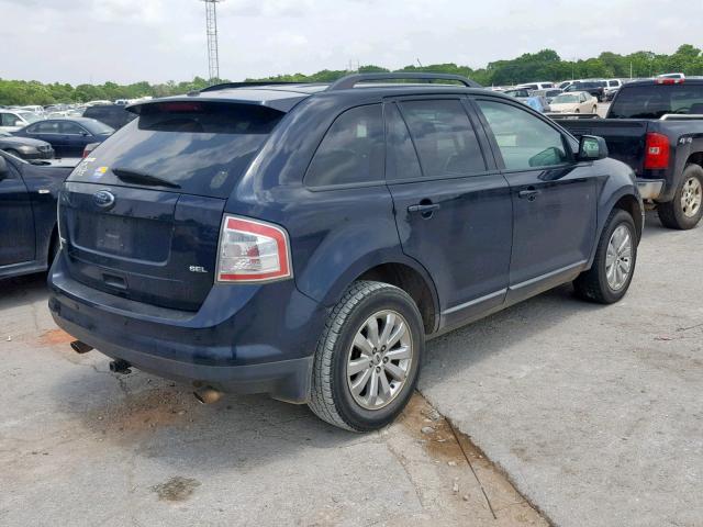 2FMDK38C08BA42184 - 2008 FORD EDGE SEL BLACK photo 4