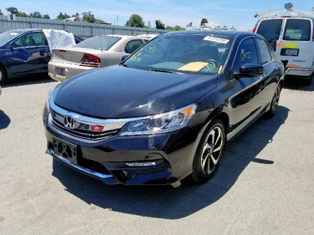 1HGCR2F80GA016667 - 2016 HONDA ACCORD EXL BLACK photo 2