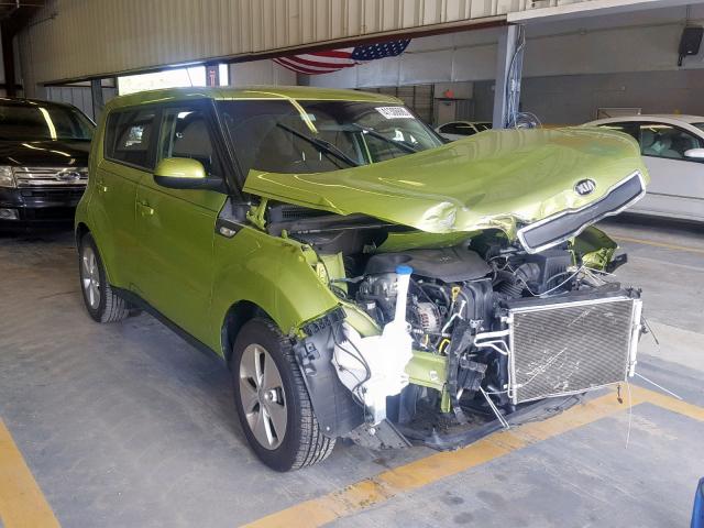 KNDJN2A24E7711460 - 2014 KIA SOUL GREEN photo 1