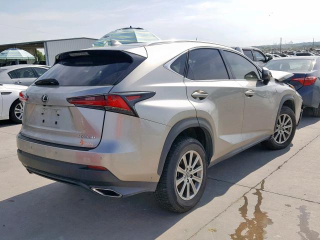 JTJYARBZ9J2086914 - 2018 LEXUS NX 300 SILVER photo 4