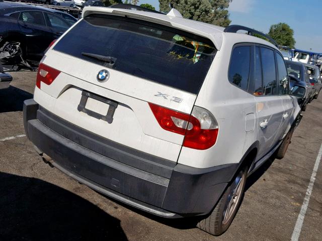 WBXPA73464WB23457 - 2004 BMW X3 2.5I WHITE photo 4