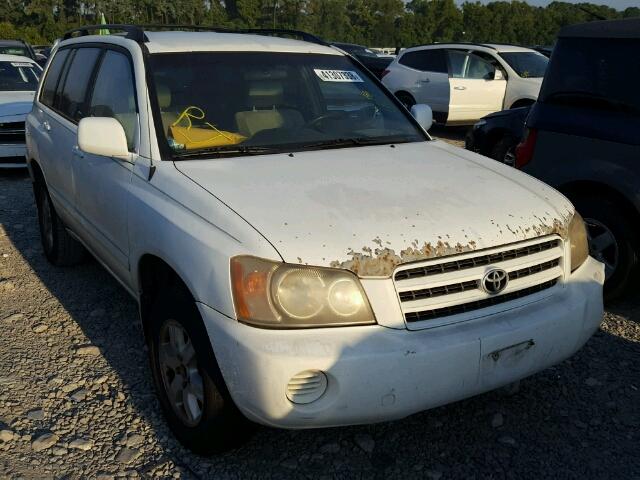 JTEGF21A820044214 - 2002 TOYOTA HIGHLANDER WHITE photo 1