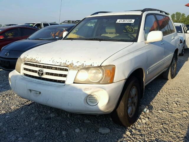 JTEGF21A820044214 - 2002 TOYOTA HIGHLANDER WHITE photo 2