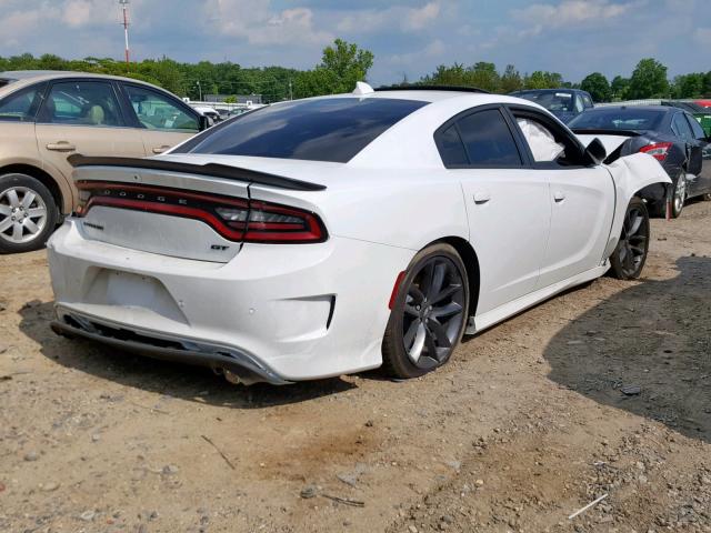 2C3CDXHG5KH608045 - 2019 DODGE CHARGER GT WHITE photo 4