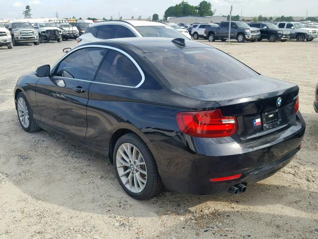 WBA1F9C55GV544566 - 2016 BMW 228 I BLACK photo 3