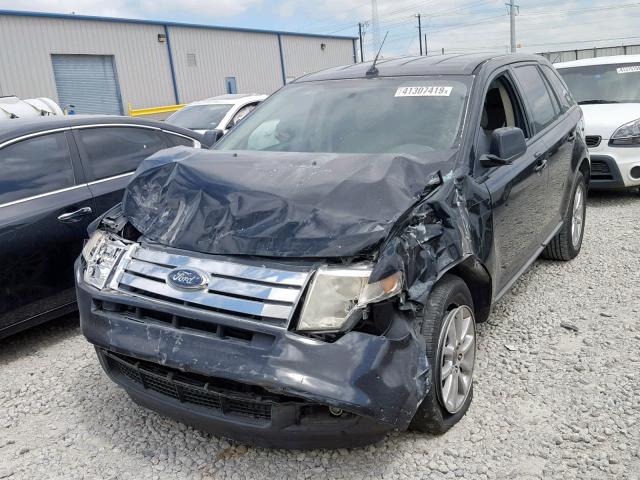 2FMDK3JCXABA75404 - 2010 FORD EDGE SEL BLACK photo 2