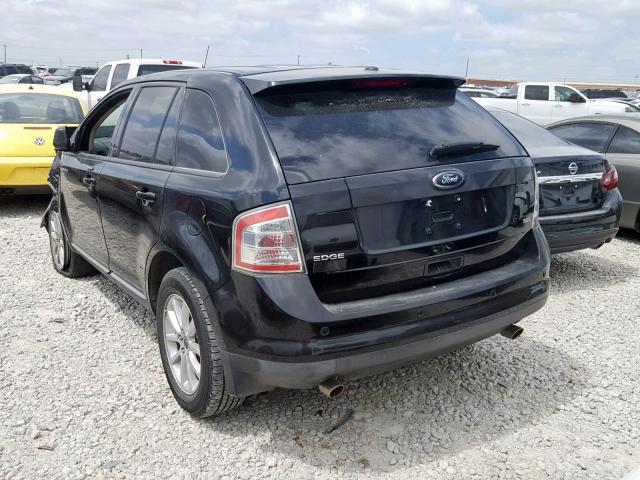 2FMDK3JCXABA75404 - 2010 FORD EDGE SEL BLACK photo 3