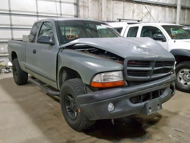 1B7GG22Y4XS235007 - 1999 DODGE DAKOTA GRAY photo 1