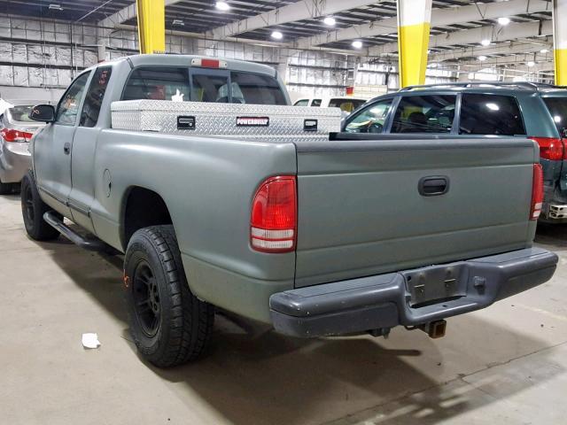 1B7GG22Y4XS235007 - 1999 DODGE DAKOTA GRAY photo 3