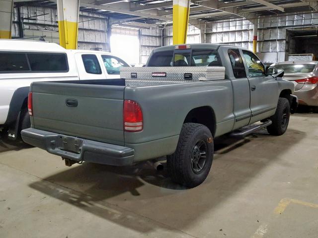 1B7GG22Y4XS235007 - 1999 DODGE DAKOTA GRAY photo 4