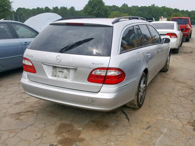 WDBUH83J84X123912 - 2004 MERCEDES-BENZ E 500 4MAT SILVER photo 4