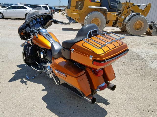 1HD1KKL12FB655495 - 2015 HARLEY-DAVIDSON FLHTKL ULT ORANGE photo 3