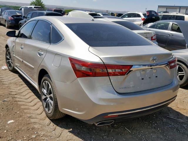 4T1BK1EB2JU286183 - 2018 TOYOTA AVALON XLE SILVER photo 3