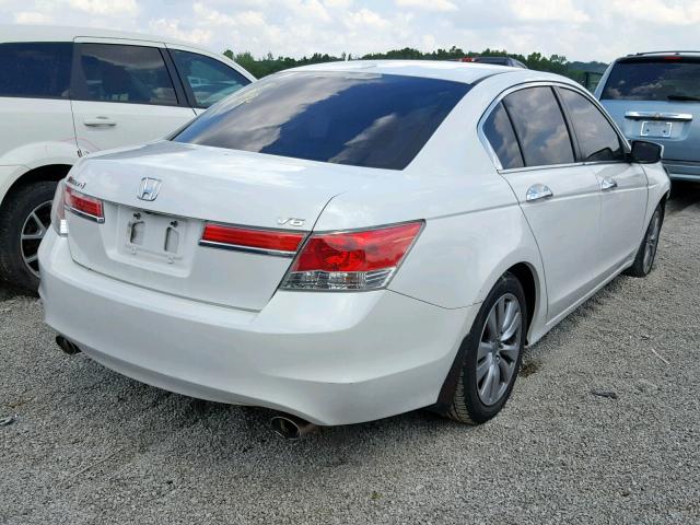 1HGCP3F8XCA025642 - 2012 HONDA ACCORD EXL WHITE photo 4