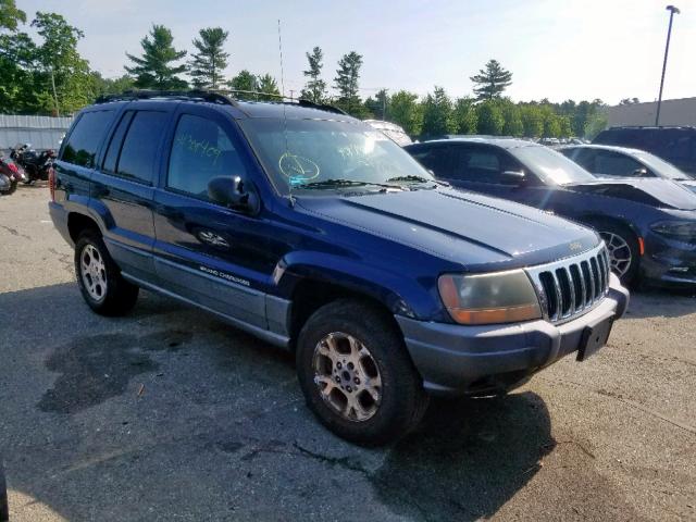 1J4GW48S31C714709 - 2001 JEEP GRAND CHER BLUE photo 1