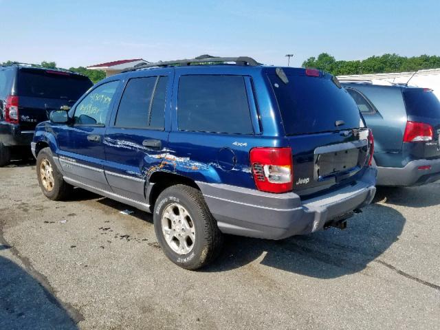 1J4GW48S31C714709 - 2001 JEEP GRAND CHER BLUE photo 3