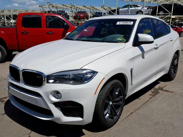 5YMKW8C33H0U71932 - 2017 BMW X6 M WHITE photo 2