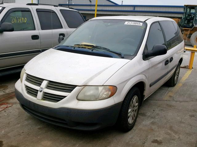 1D4GP25E46B680267 - 2006 DODGE CARAVAN SE WHITE photo 2