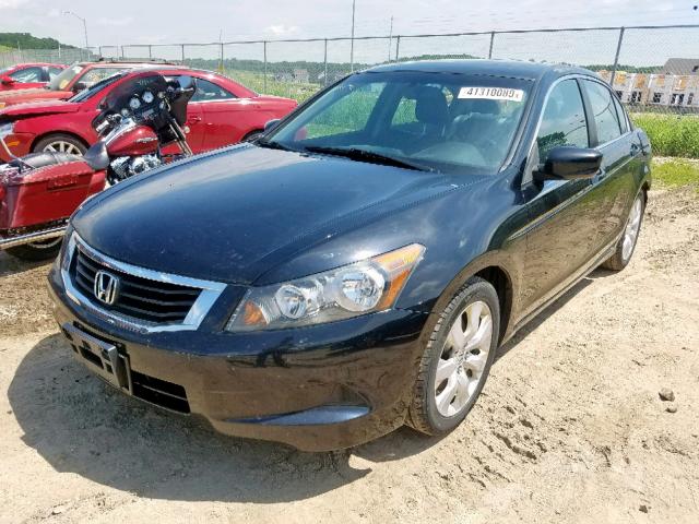 1HGCP26878A030427 - 2008 HONDA ACCORD EXL BLACK photo 2