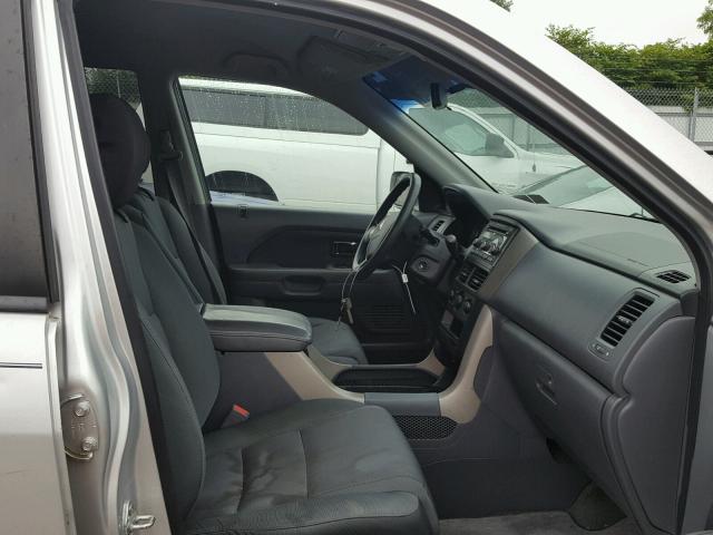 5FNYF18268B054445 - 2008 HONDA PILOT VP SILVER photo 5