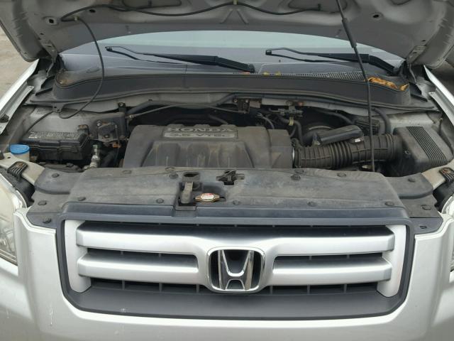 5FNYF18268B054445 - 2008 HONDA PILOT VP SILVER photo 7