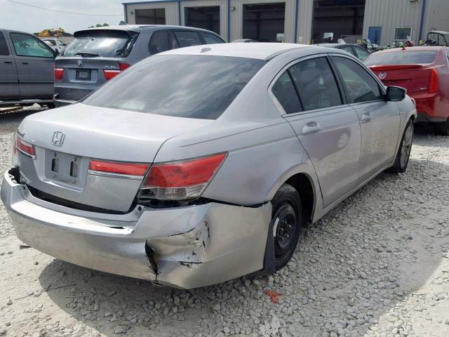 1HGCP2F8XCA222580 - 2012 HONDA ACCORD EXL SILVER photo 4